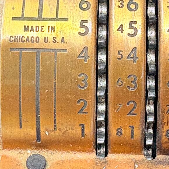 Vintage Precise Mechanical Adding Machine Lever 1940s Chicago Handle Works - Picture 8 of 9